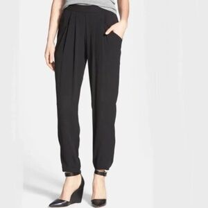 Eileen Fisher black silk slouchy pants size XS (6-8)